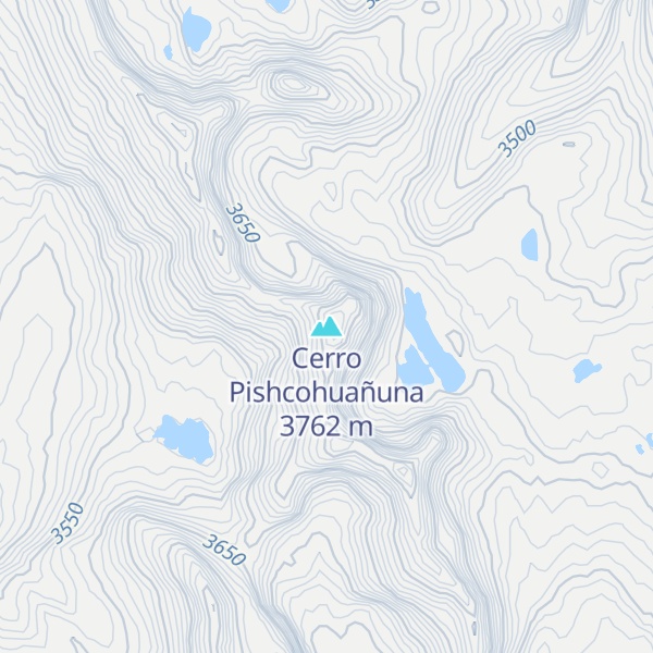 Map of Cerro Pishcohuañuna