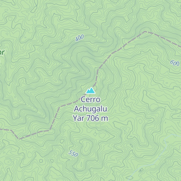 Map of Cerro Achugalu Yar