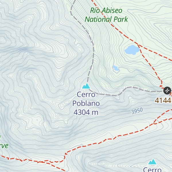 Map of Cerro Poblano