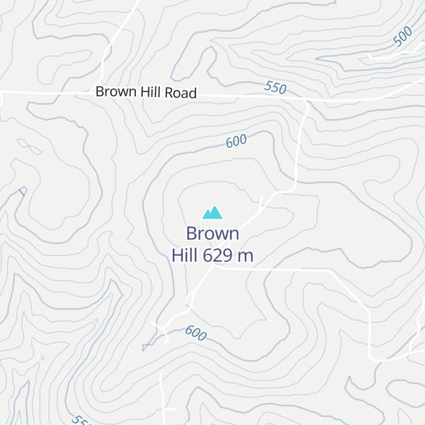 Map of Brown Hill