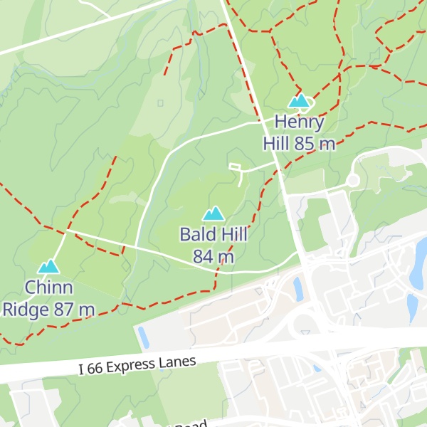 Map of Bald Hill