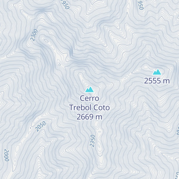 Map of Cerro Trebol Coto