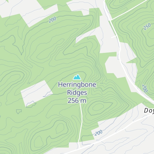 Map of Herringbone Ridges