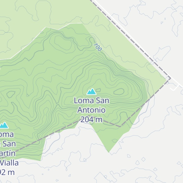 Map of Loma San Antonio