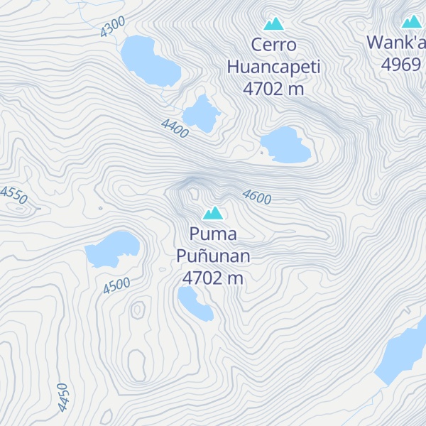 Map of Puma Puñunan