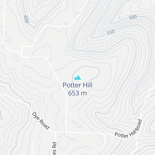 Map of Potter Hill