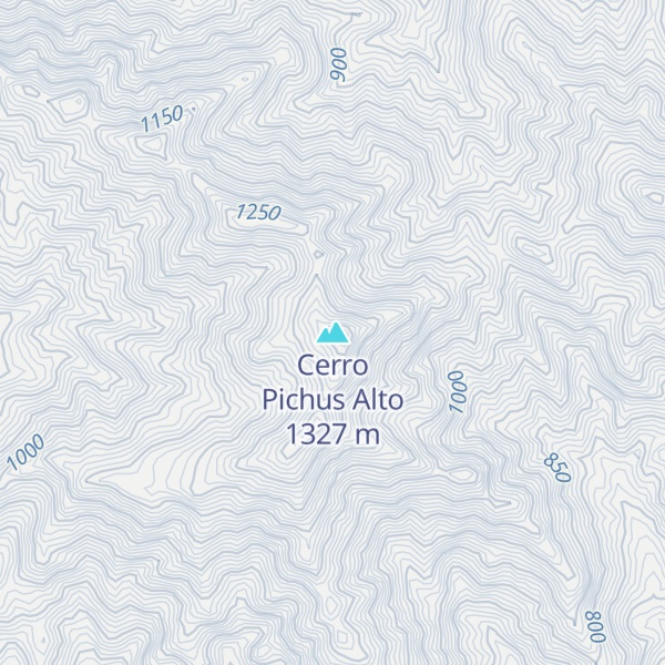 Map of Cerro Pichus Alto