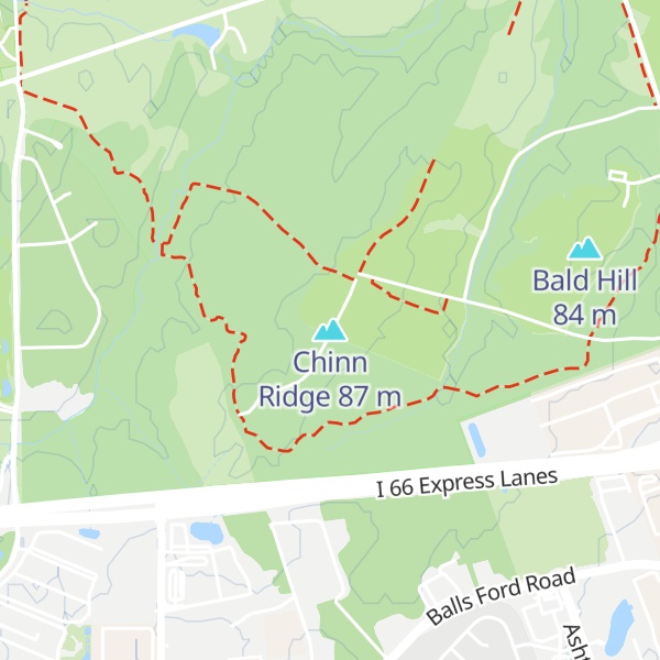 Map of Chinn Ridge