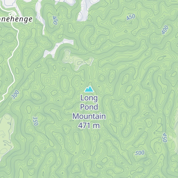 Map of Long Pond Mountain