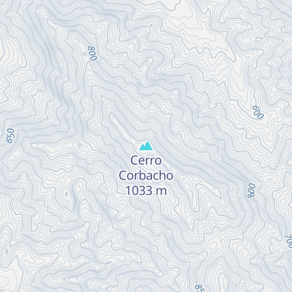 Map of Cerro Corbacho