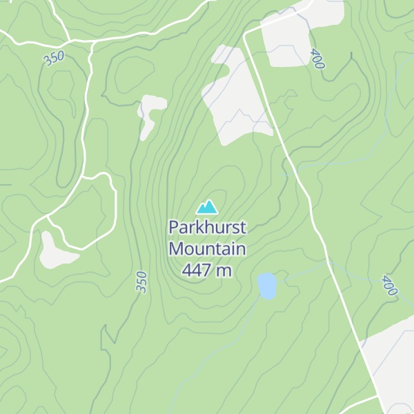 Map of Parkhurst Mountain