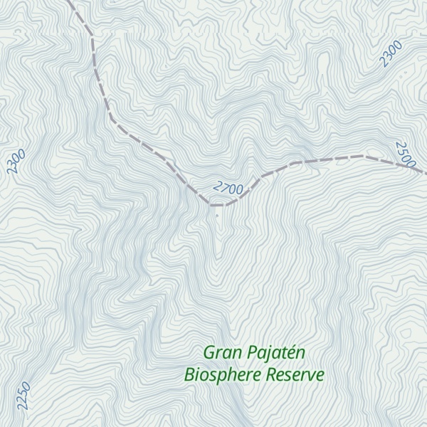 Map of Cerro Tolón
