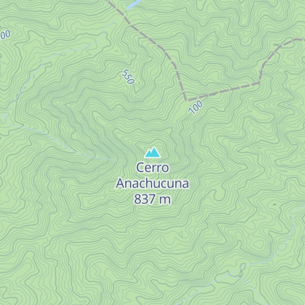 Map of Cerro Anachucuna