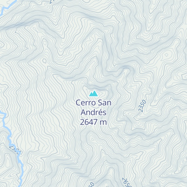 Map of Cerro San Andrés