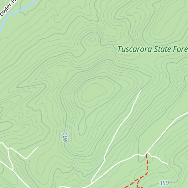 Map of Shultz Ridge