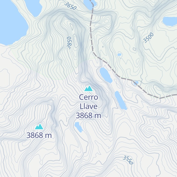 Map of Cerro Llave