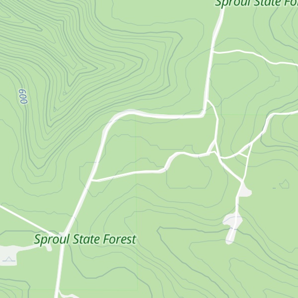 Map of Hyner Mountain