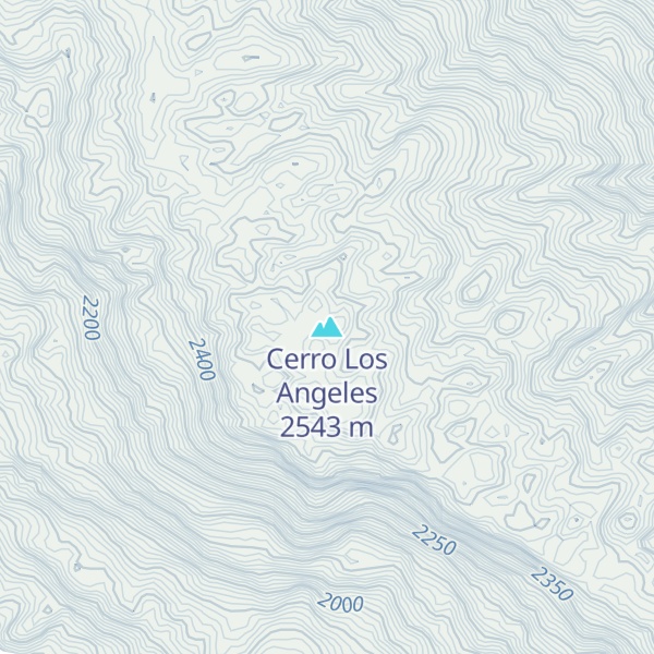 Map of Cerro Los Angeles