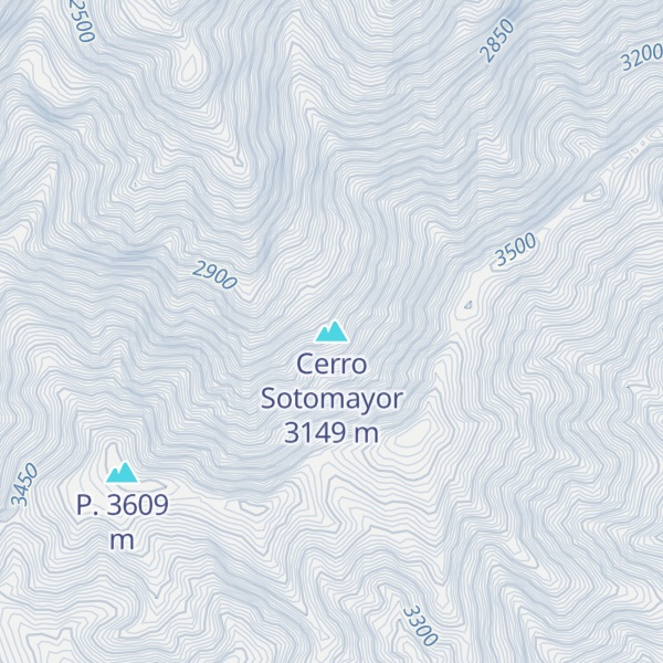 Map of Cerro Sotomayor