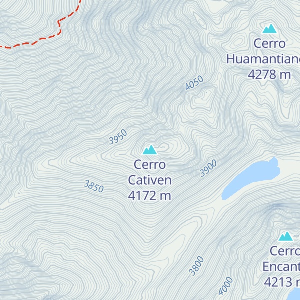 Map of Cerro Cativen
