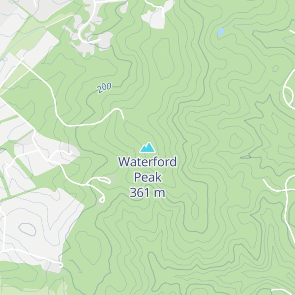 Map of Waterford Peak