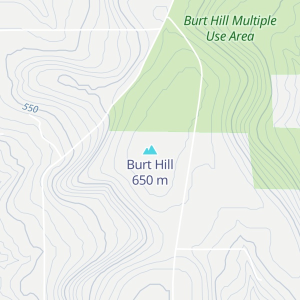 Map of Burt Hill