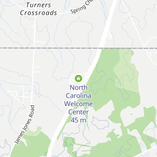 Map of North Carolina Welcome Center