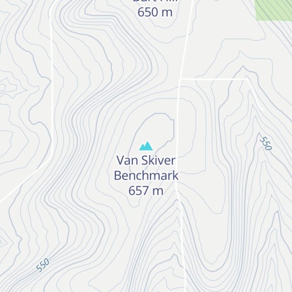 Map of Van Skiver Benchmark