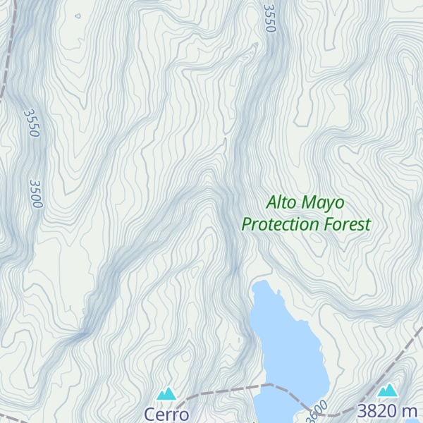 Map of Cerro de Campanario