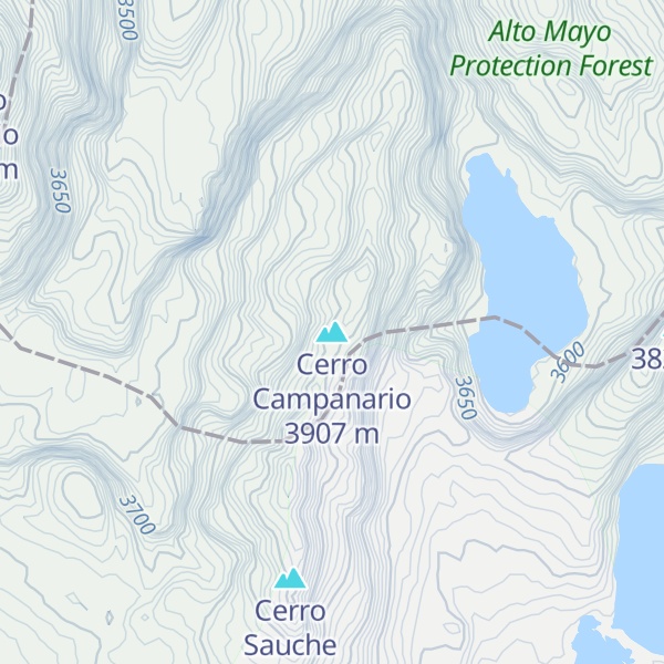 Map of Cerro Campanario