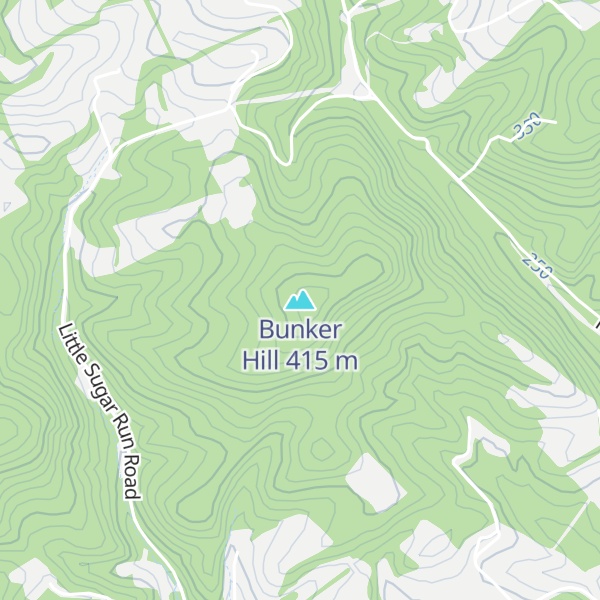 Map of Bunker Hill