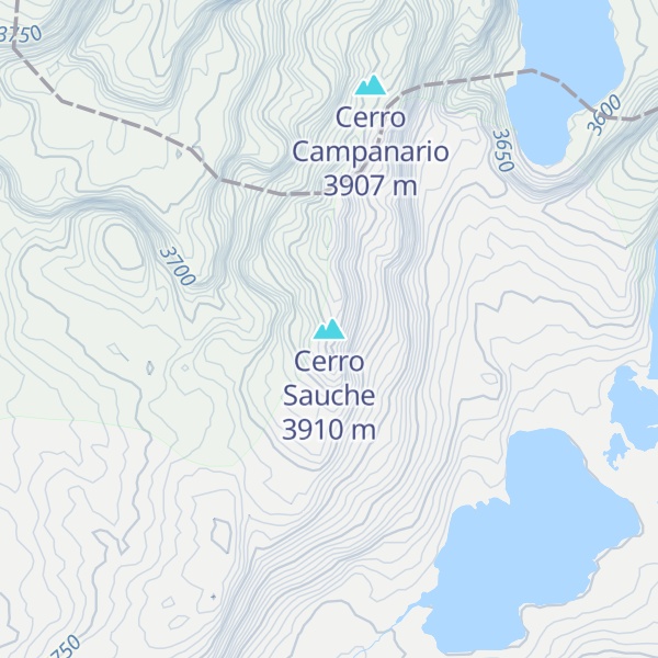 Map of Cerro Sauche