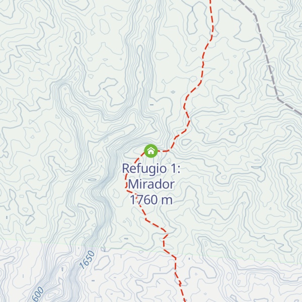 Map of Refugio 1: Mirador