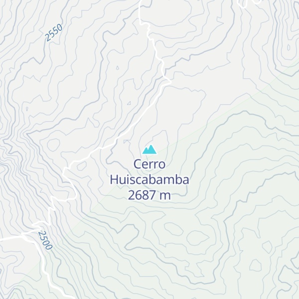 Map of Cerro Huiscabamba