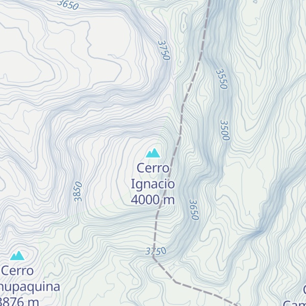 Map of Cerro Ignacio