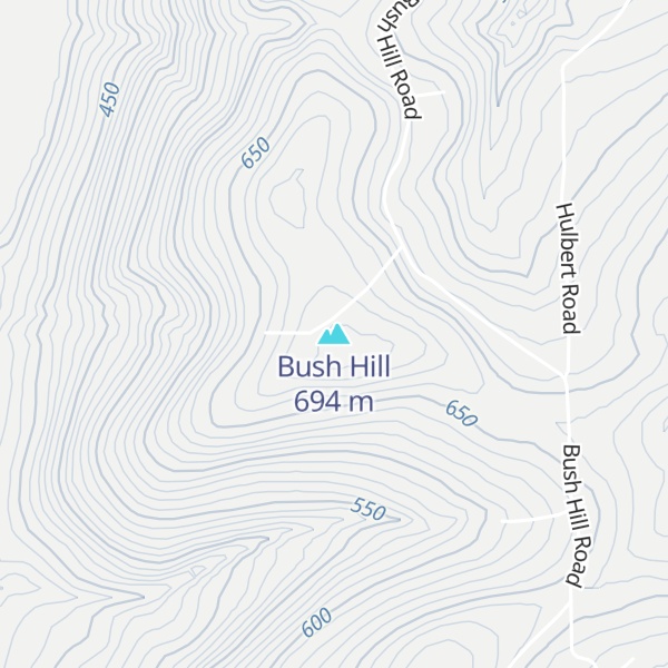 Map of Bush Hill