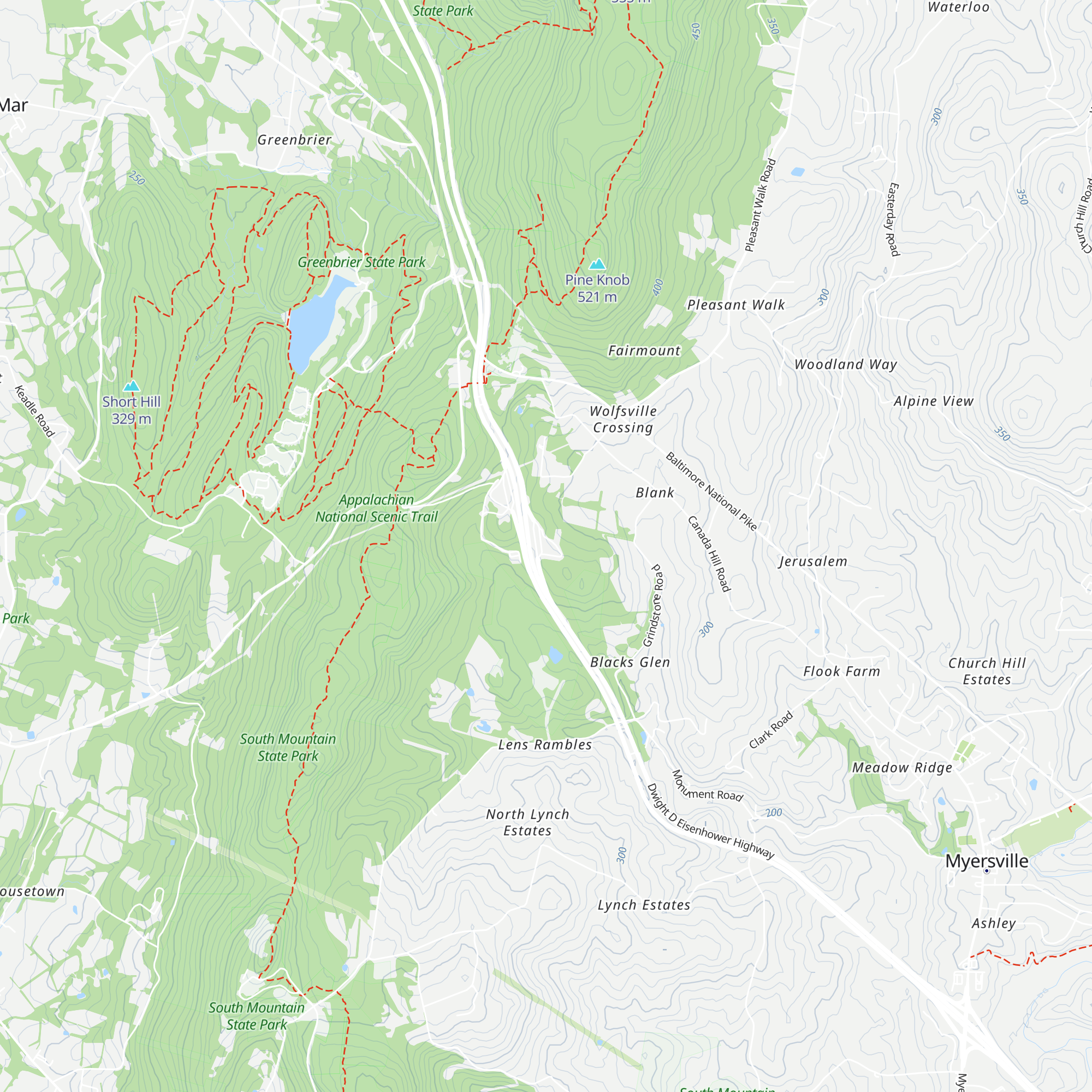 South Mountain Welcome Center map