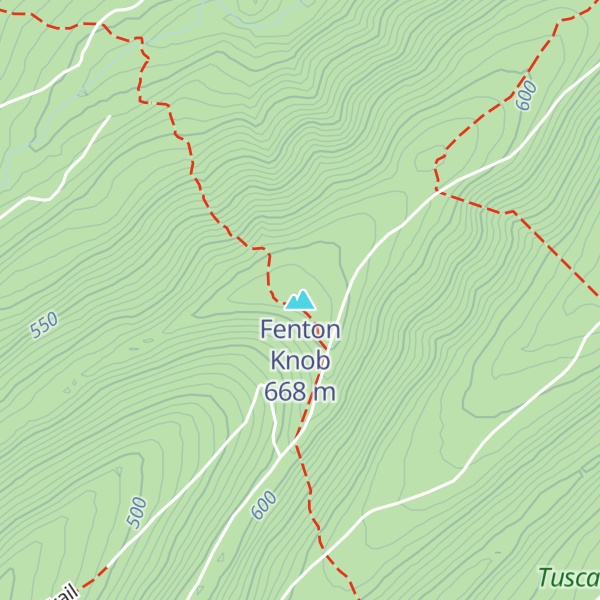 Map of Fenton Knob