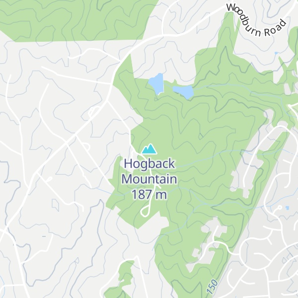 Map of Hogback Mountain