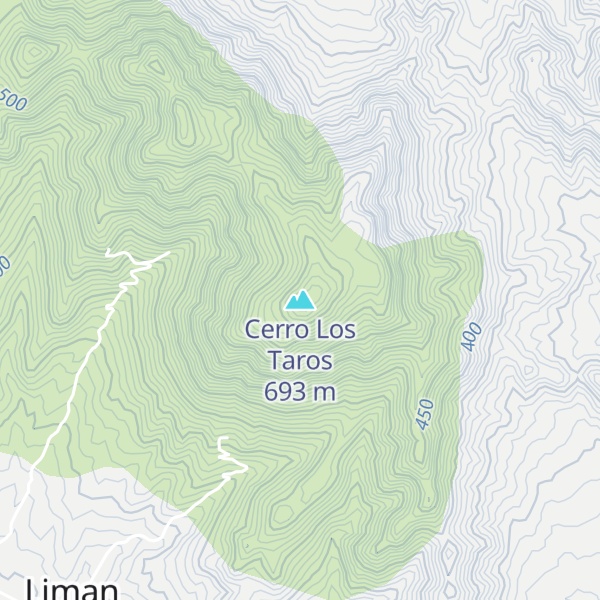 Map of Cerro Los Taros
