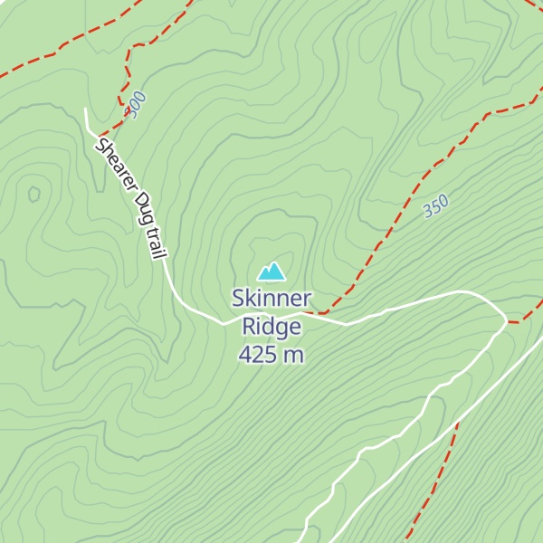 Map of Skinner Ridge