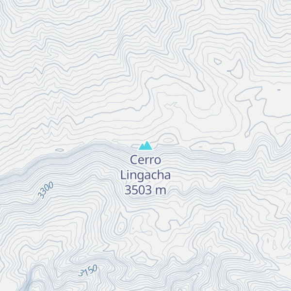 Map of Cerro Lingacha