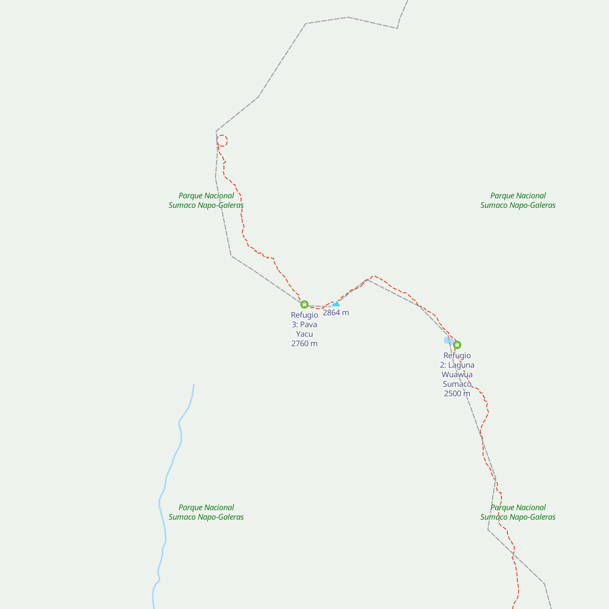 Refugio 3: Pava Yacu map