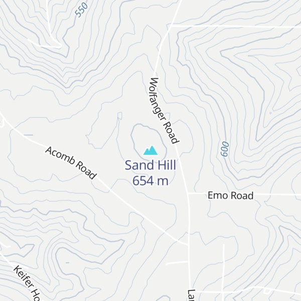 Map of Sand Hill