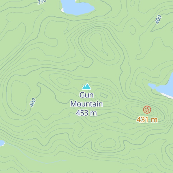 Map of Gun Mountain