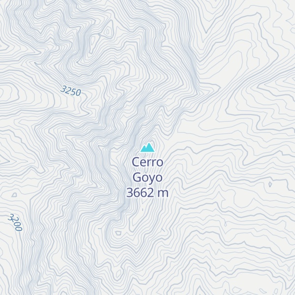 Map of Cerro Goyo
