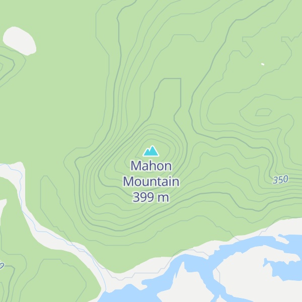 Map of Mahon Mountain