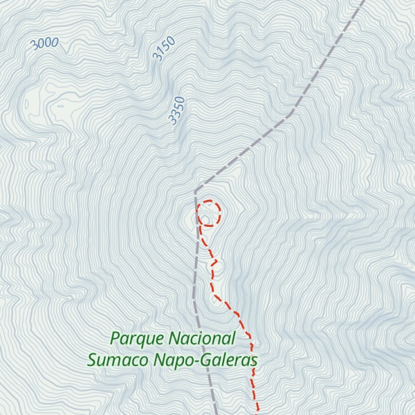 Map of Volcán Sumaco