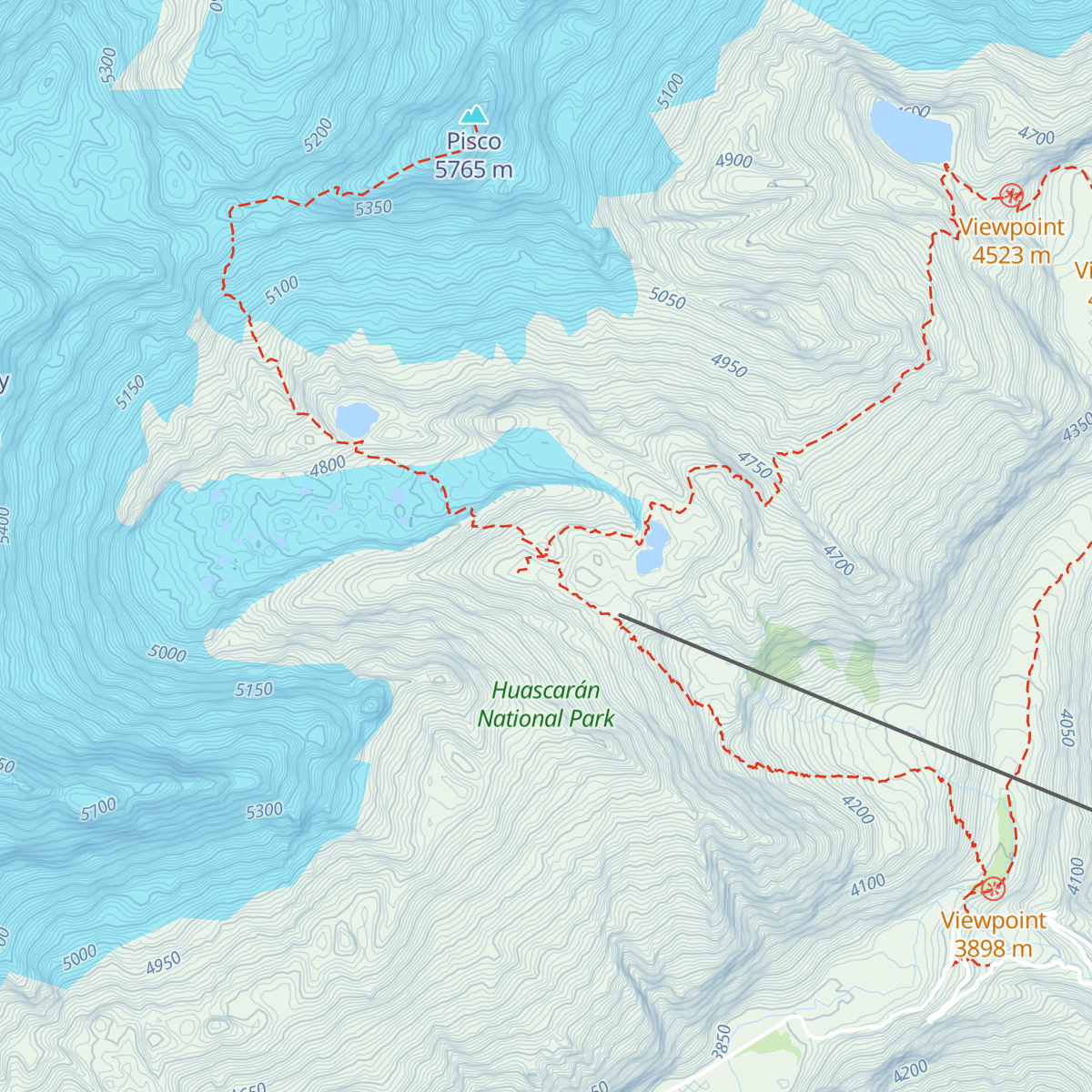 Refugio Perú map