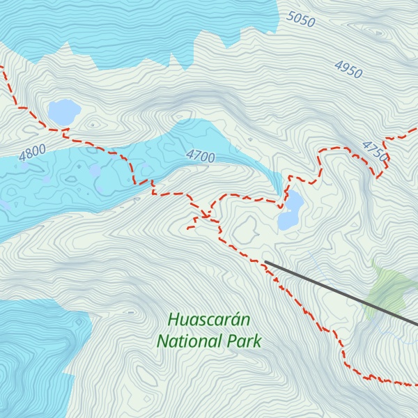 Map of Refugio Perú